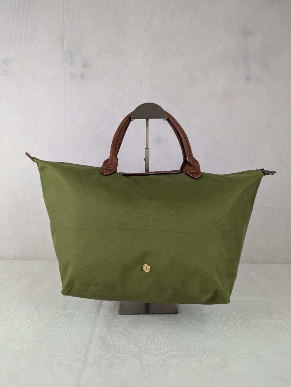 Longchamp Le Pliage Nylon Tote Bag Green – Used – Authentic – Ships Now - Picture 2 of 15